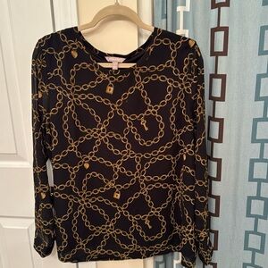 Black & Gold Banana Republic Blouse